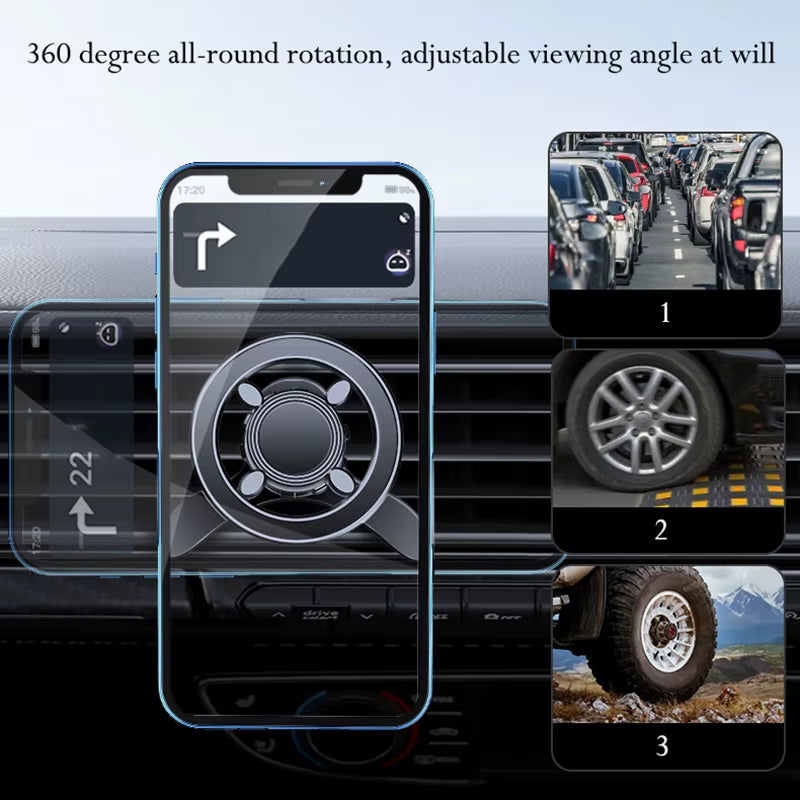 Car Phone Holder,Magnetic Phone Holder for Car Air Vent Phone Holder Mount,360° Rotation Phone Holders