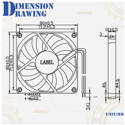 80MM Fan 5V USB Fan 80X80X10Mm 8Cm DC 5V 12V 24V 8010 Fan Brushless Cooling Cooler PC Fan Computer Case Fan Cooler