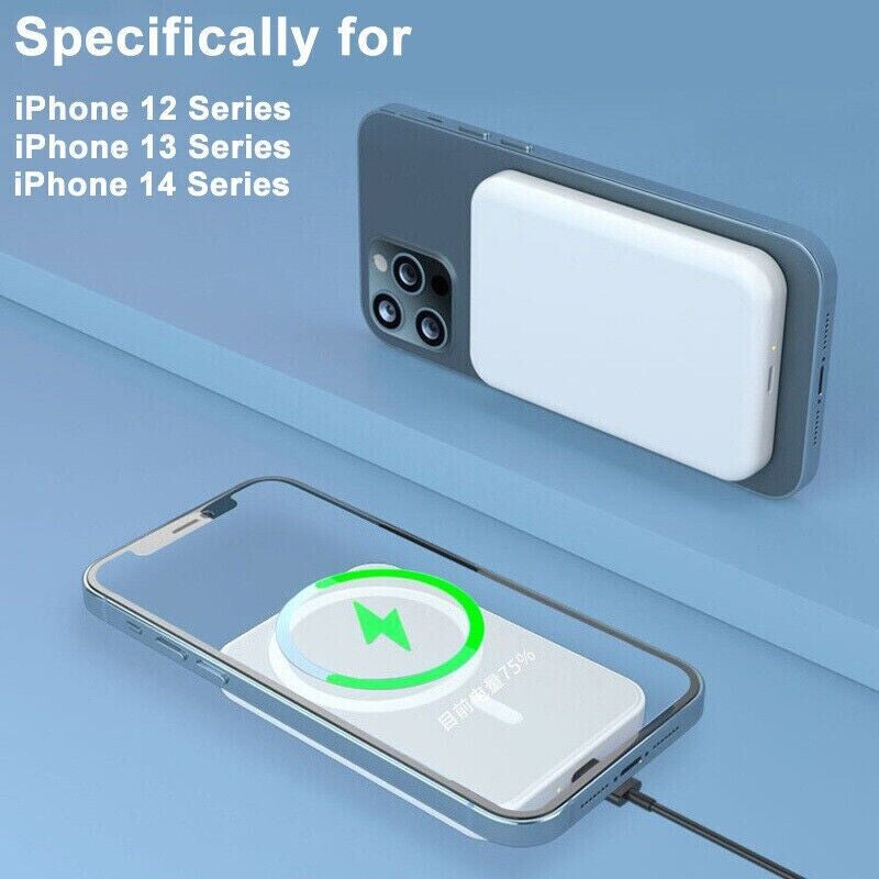 10000Mah Power Bank Magnetic Battery Pack Wireless Charger