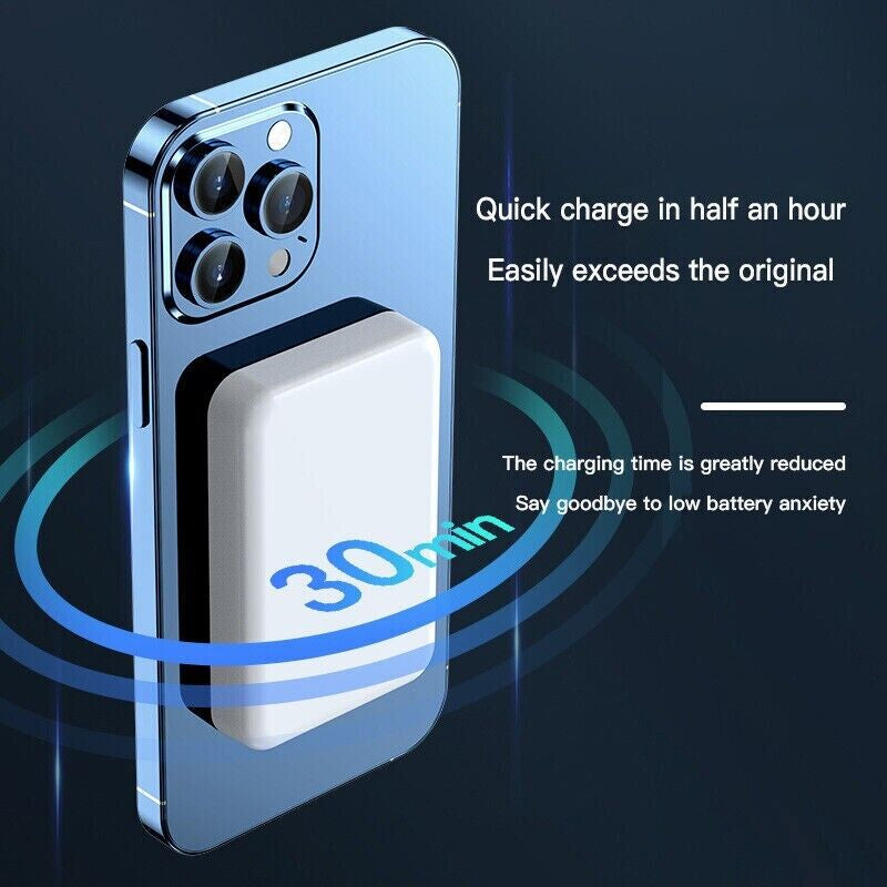10000Mah Power Bank Magnetic Battery Pack Wireless Charger