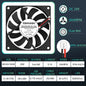 80MM Fan 5V USB Fan 80X80X10Mm 8Cm DC 5V 12V 24V 8010 Fan Brushless Cooling Cooler PC Fan Computer Case Fan Cooler