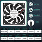 80MM Fan 5V USB Fan 80X80X10Mm 8Cm DC 5V 12V 24V 8010 Fan Brushless Cooling Cooler PC Fan Computer Case Fan Cooler