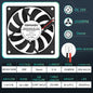 80MM Fan 5V USB Fan 80X80X10Mm 8Cm DC 5V 12V 24V 8010 Fan Brushless Cooling Cooler PC Fan Computer Case Fan Cooler
